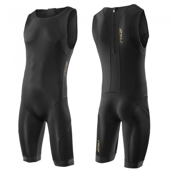 2XU Swim skin (swim) trisuit men's backzip 2015 MT2693d BLK/BLK  2XUMT2693D